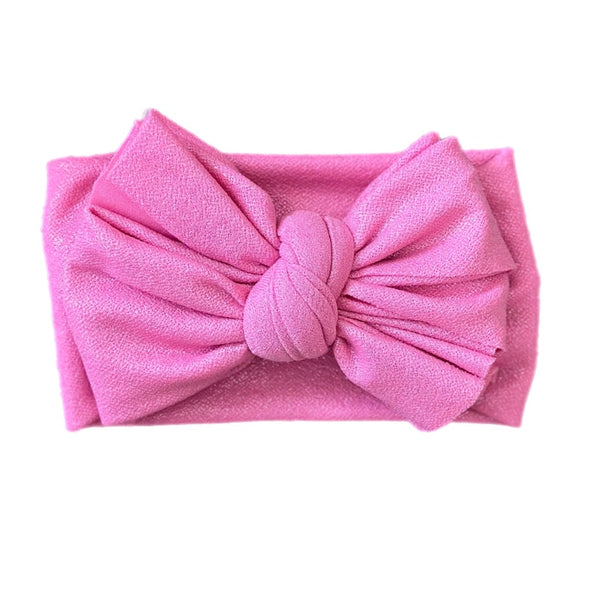 Woven Raffia Knotted Headband in Barbie Pink Pink Embellished Headband, Barbie Inspired Headband, Hot  main image 4