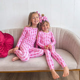 TWO PIECE BAMBOO JAMMIES ~ WRAPPED IN LOVE