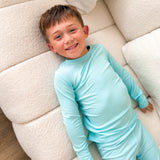 TWO PIECE BAMBOO JAMMIES ~ BE MY BABY BLUE