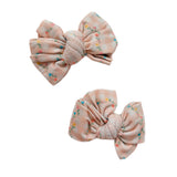 PEACH BLOSSOM BAMBOO BOWS