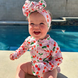 FUN, FUN, FUN~ COQUETTE CHERRY RASH GUARD