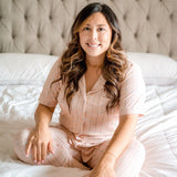 WOMEN'S PAJAMA SET ~ PEACH BLOSSOM - OVERSIZED