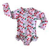 FUN, FUN, FUN~ COQUETTE CHERRY RASH GUARD