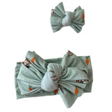 NEUTRAL SAGE EASTER BOWS