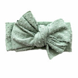 Seedling ~ Light Green Swiss Dot