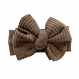 Cocoa ~ Brown Brushed Waffle