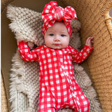 RED VELVET BAMBOO BOWS