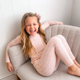 TWO PIECE BAMBOO JAMMIES ~ PEACH BLOSSOM