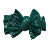 Festive ~ Emerald Green w/ White Bows