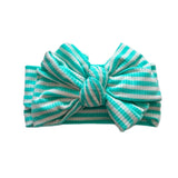 Mint Swirl ~ Mint & White Stripes