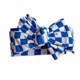 Resilient ~ Royal Blue & White Checkers