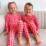 TWO PIECE BAMBOO JAMMIES ~ RED VELVET VALENTINE