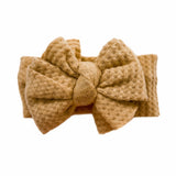Sun Baked ~ Pale Mustard Brushed Waffle