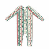 *PREORDER* DEAR SANTA RIBBED BAMBOO ZIPPIE