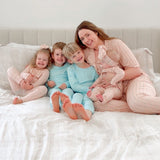 TWO PIECE BAMBOO JAMMIES ~ BE MY BABY BLUE