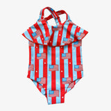RUFFLE ONE PIECE ~ LIVING IN AMERICA