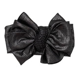 Midnight Magic ~ Metallic Silver on Black Ribbed