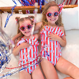 RUFFLE ONE PIECE ~ LIVING IN AMERICA
