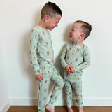 NEUTRAL SAGE EASTER TWO PIECE BAMBOO SET