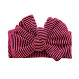 Buffy ~ Hot Pink & Black Chunky Ribbed