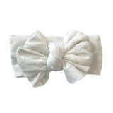 Camellia ~ White Embossed Daisies