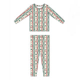 *PREORDER* DEAR SANTA ~ TWO PIECE RIBBED BAMBOO JAMMIES