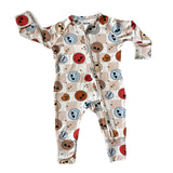 CHECK YES OR NO ZIP UP BAMBOO JAMMIE