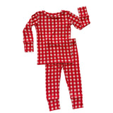TWO PIECE BAMBOO JAMMIES ~ RED VELVET VALENTINE