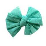 Sprinkle ~ Mint Polka Dot Mesh