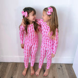 TWO PIECE BAMBOO JAMMIES ~ WRAPPED IN LOVE