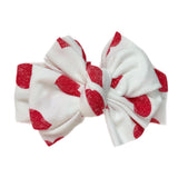So Loved ~ White w/ Red Hearts
