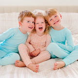 TWO PIECE BAMBOO JAMMIES ~ PEACH BLOSSOM