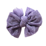 Halo ~ Purple Polka Dot Mesh