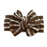 Sable ~ Brown & White Chunky Ribbed