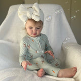 NEUTRAL SAGE EASTER ZIP UP BAMBOO