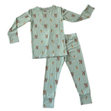 NEUTRAL SAGE EASTER TWO PIECE BAMBOO SET