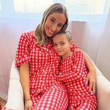 TWO PIECE BAMBOO JAMMIES ~ RED VELVET VALENTINE
