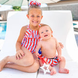 SWIM BOWS ~ LIVING IN AMERICA