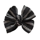 Black with white stripes