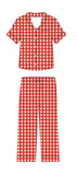 WOMEN'S PAJAMA SET ~ RED VELVET VALENTINE